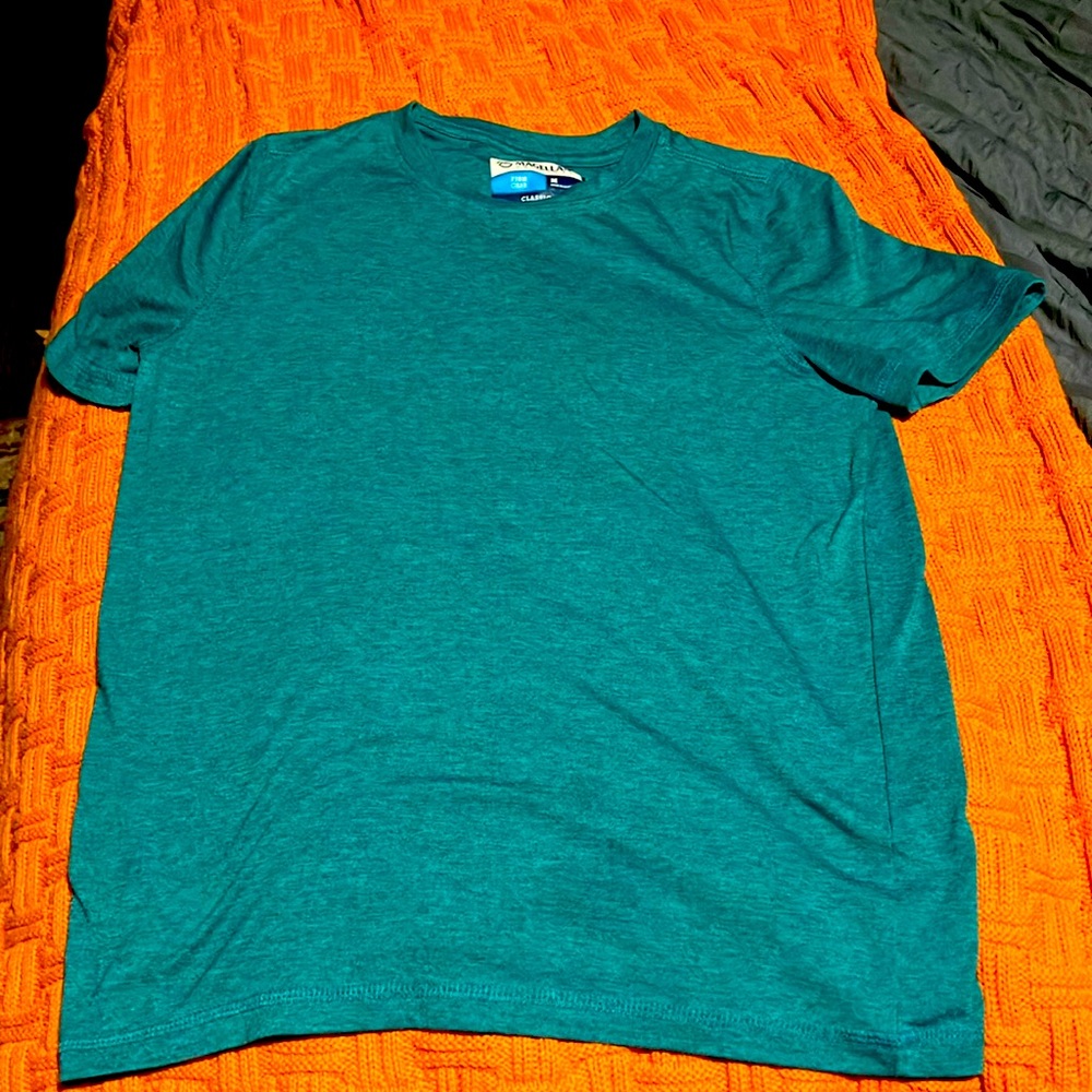 Boys Magellan outdoors figh gear shirt (green)(medium)